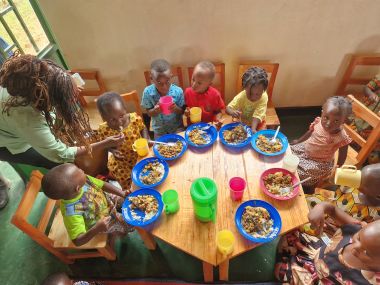 Children eating