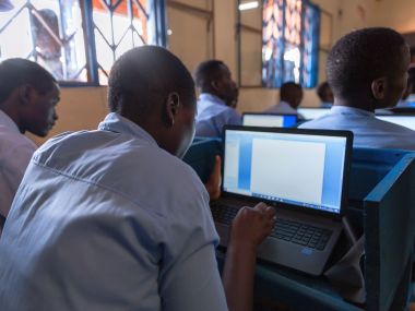 Students in smart classroom1